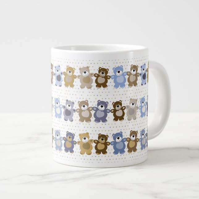 Tasse Géante motif d'un ours en peluche (Devant droit)