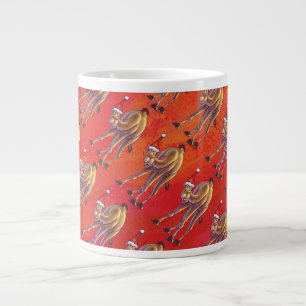 Tasse Géante Motif Festif Camel En Rouge