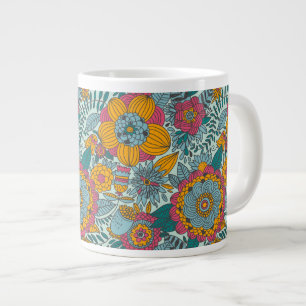 Tasse Géante Motif floral coloré