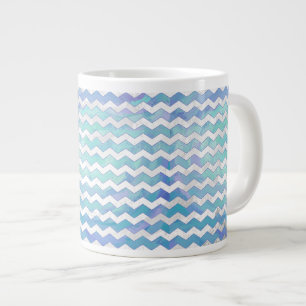 Tasse Géante Motif Glacier Blue Chevron