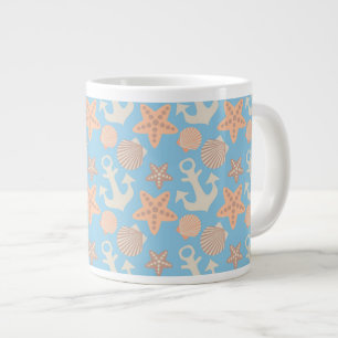 Tasse Géante Motif nautique en pastel