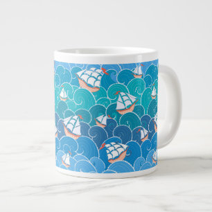 Tasse Géante Motif rocheux de mer