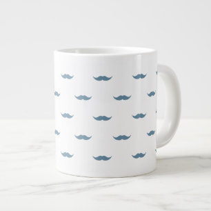 Tasse Géante Moustaches bleues