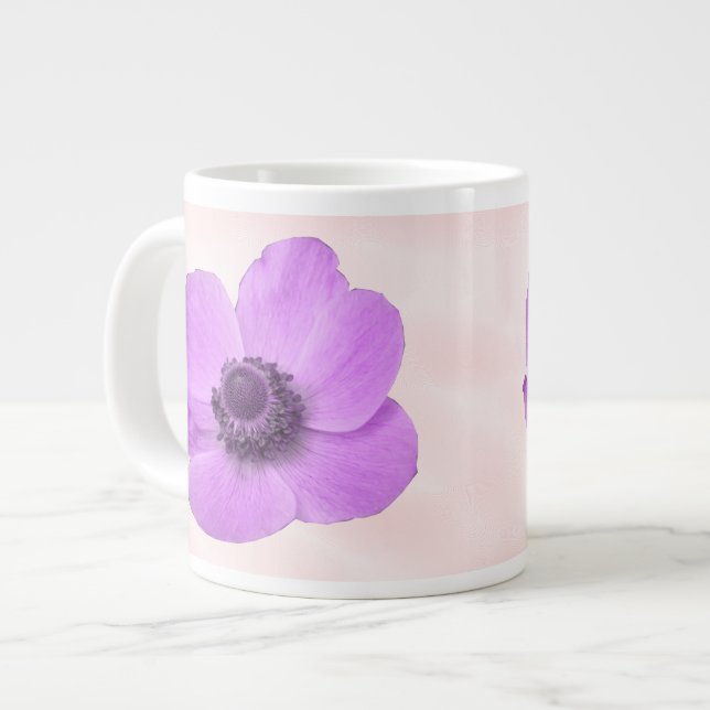 Tasse Géante Musique d'anémone rose (Devant gauche)