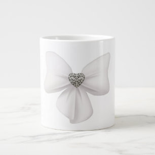 Tasse Géante Musique Jumbo Bow blanc