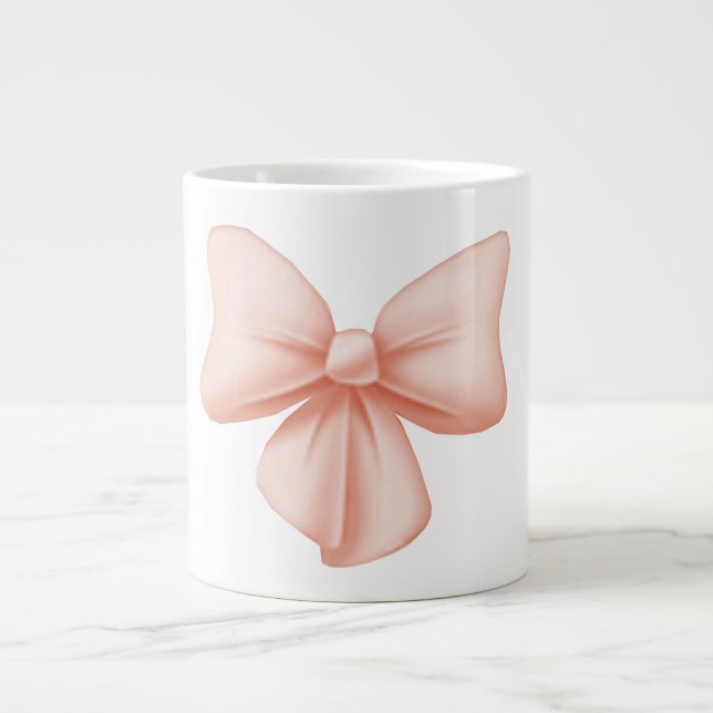 Tasse Géante Musique Jumbo Bow Rose (Devant)