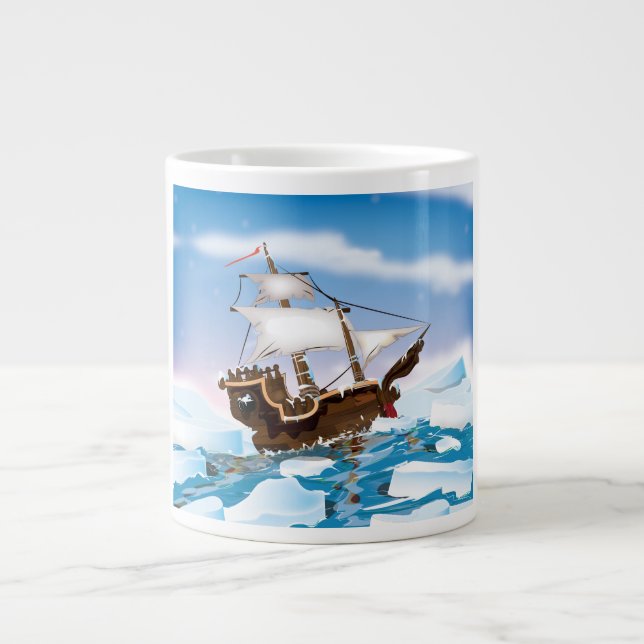 Tasse Géante Navire de brise-glace (Devant)
