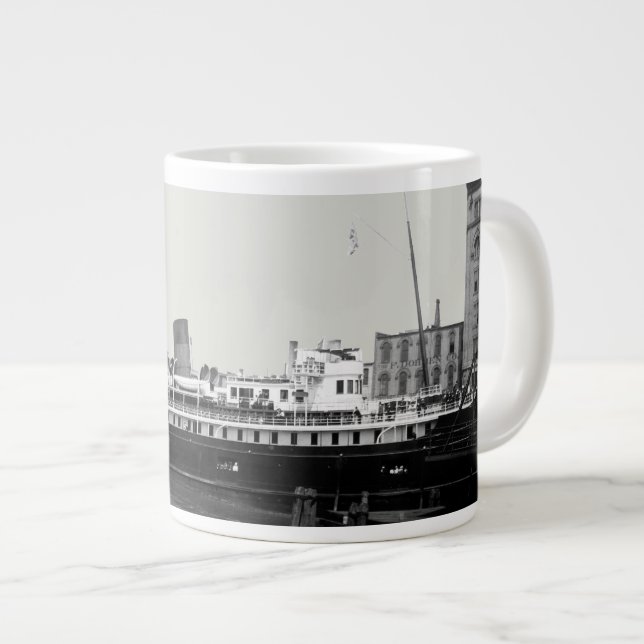 Tasse Géante Navire des Grands Lacs Virginie @ Milwaukee 1890 p (Devant droit)