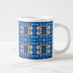 Tasse Géante Oies canadiennes en coupe de ligne
