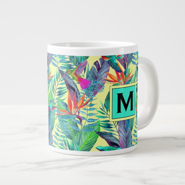 Tasse Géante Oiseaux de mer| Ajouter votre premier (Devant droit)