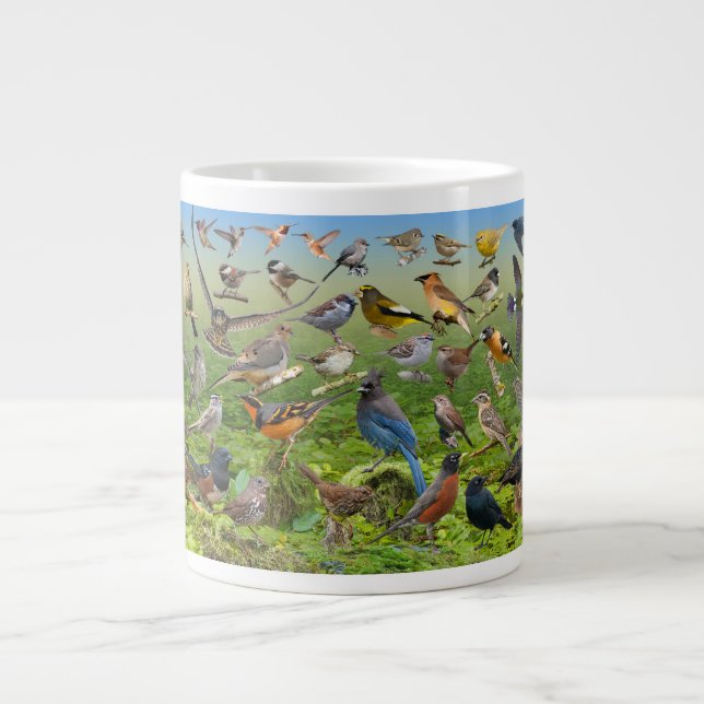Tasse Géante Oiseaux Jardins de l'Ouest (Devant)