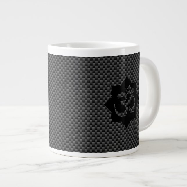 Tasse Géante OM Symbole Lotus Spiritualité en fibre de carbone (Devant droit)