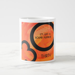 Tasse Géante Orange 30 décades Anniversaire