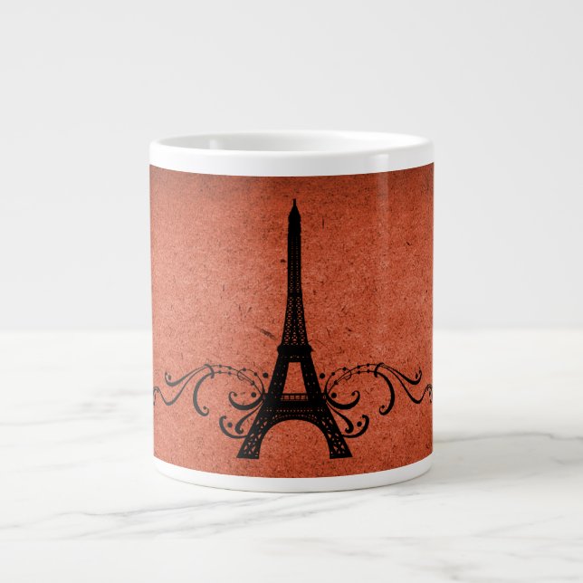 Tasse Géante Orange Vintage (Devant)
