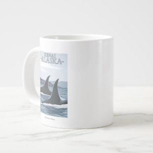 Tasse Géante Orca Whales #1 - Kenai, Alaska
