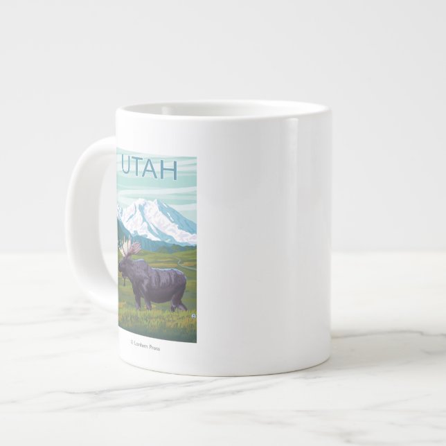 Tasse Géante Orignaux avec MountainUtah (Devant gauche)