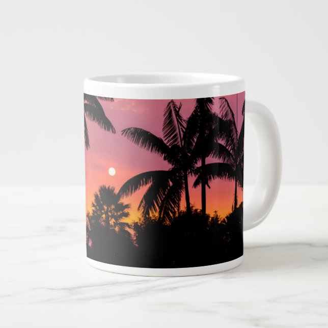 Tasse Géante Palmiers silhoués, Hawaï (Devant droit)