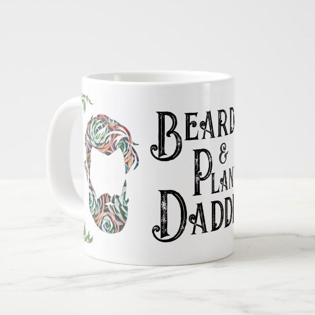 Tasse géante Papa plante et barbe (Devant gauche)