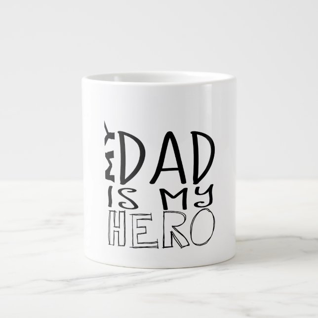 Tasse Géante Papa Superhero (Devant)