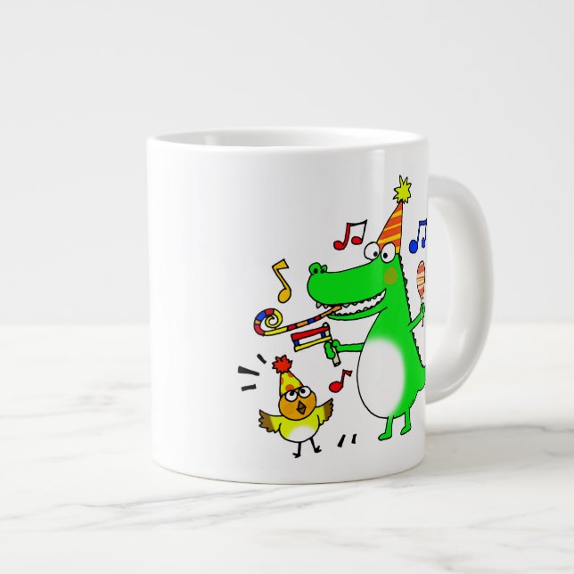 Tasse Géante partie de musique (Devant droit)