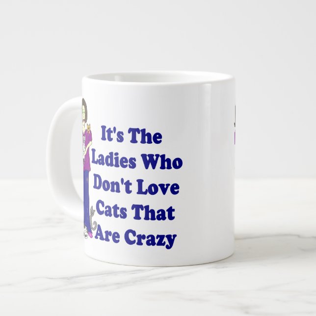Tasse Géante (Pas folle) Dame de Chat (Devant gauche)