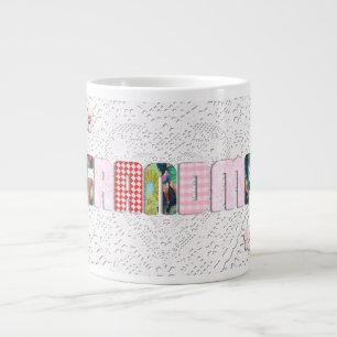Tasse Géante Patchwork 'Grand-mère' Sur Dentelle