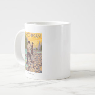 Tasse Géante Pêche à la mouche - Ketchikan, Alaska