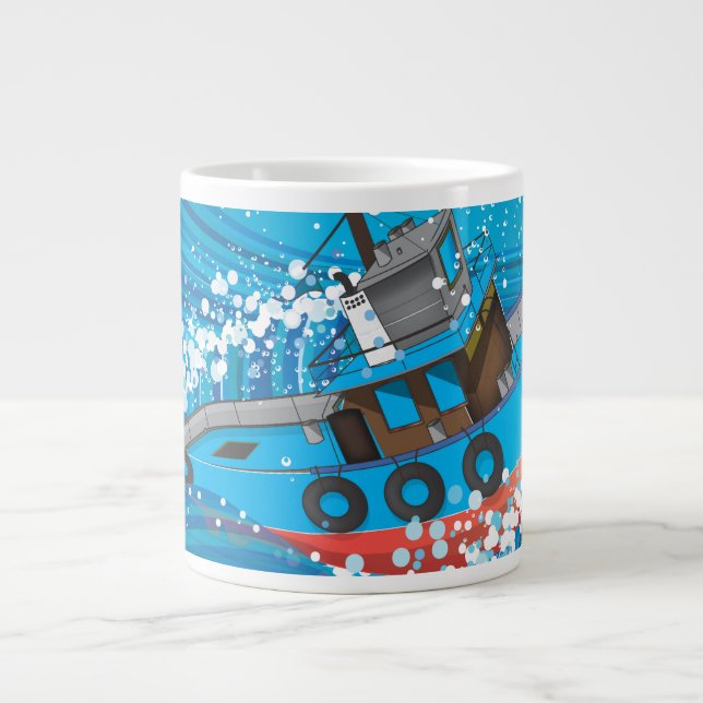 Tasse Géante Pêche en haute mer (Devant)