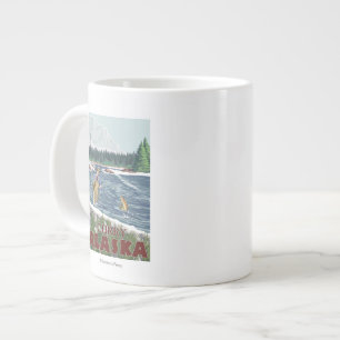 Tasse Géante Pêcheur de vol - Curry, Alaska