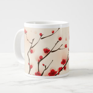 Tasse Géante Peinture orientale de style, fleur au printemps 2