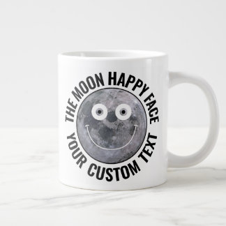 Tasse géante personnalisée avec visage heureux de