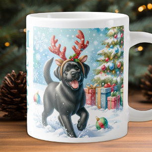 Tasse Géante Petit Chien labrador Retriever Noël