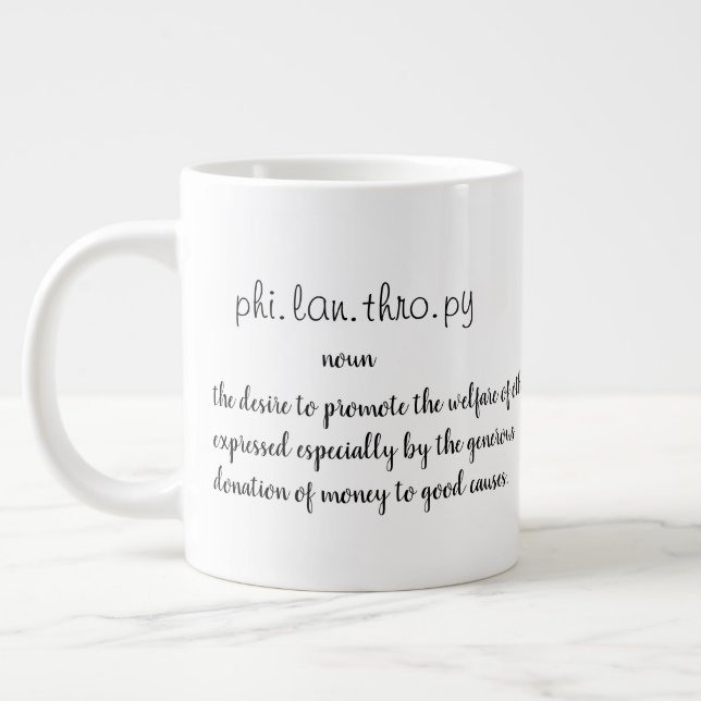 Tasse Géante Philantropie (Gauche)