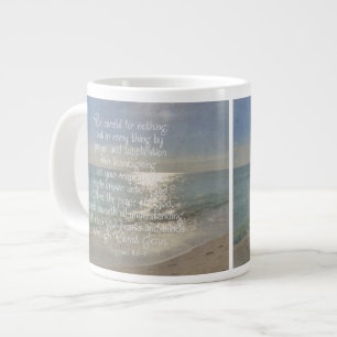 Tasse Géante Philippines 4:13 La Bible de la Paix Verse Beach C