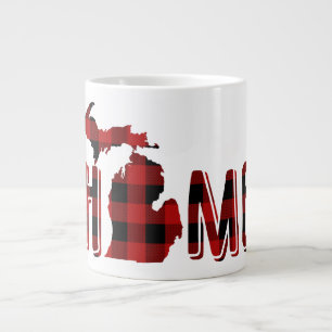 Tasse Géante Plaid de buffle noir et rouge   Lumberjack Michiga