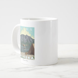Tasse Géante Plan Bush et pêche - Sitka, Alaska