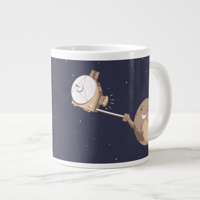 Tasse Géante Pluto Selfie (Devant droit)