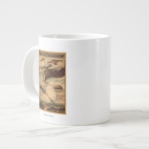 Tasse Géante Poster du Théâtre de Balloon de Glasgow Hot Air