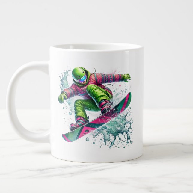 Tasse géante pour snowboardeur  (Gauche)