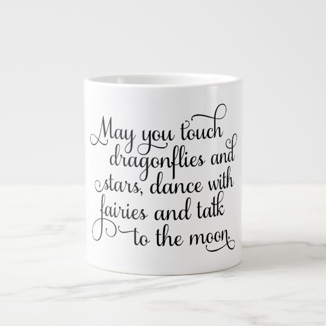 Tasse Géante Pouvez vous danser avec la bénédiction irlandaise (Devant)