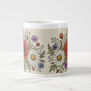 Tasse géante Prairie fleurie Groovy