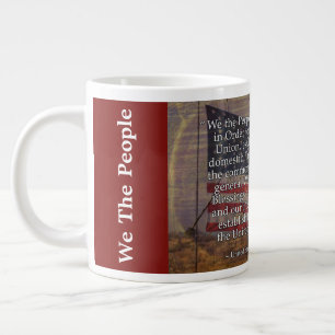 Tasse Géante Préambule de la Constitution américaine sur le Arr
