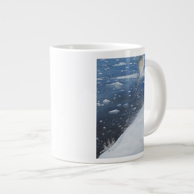 Tasse Géante Premier aéronaute de capitaine Scott Antarctique. (Devant droit)
