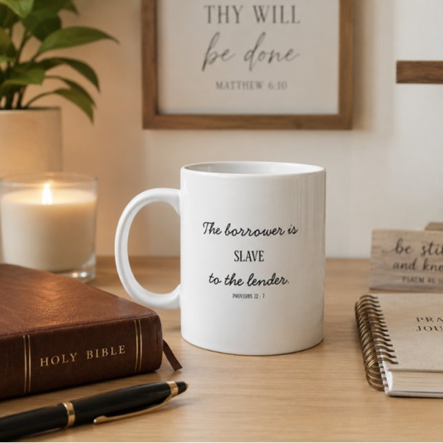 Tasse Géante Proverbes 22:7 (Créateur téléchargé)