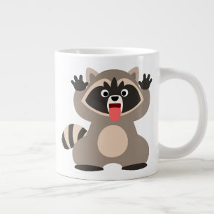 Tasse Géante Raccoon de caricature très épais