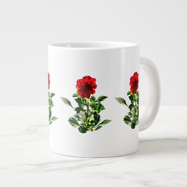 Tasse Géante Red Gerbera Daisy (Devant droit)