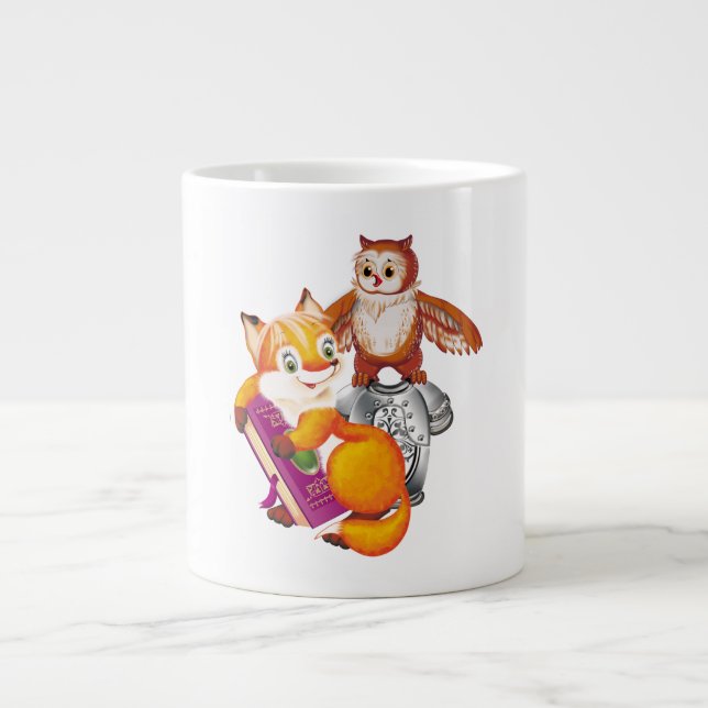 Tasse Géante renard et hibou (Devant)