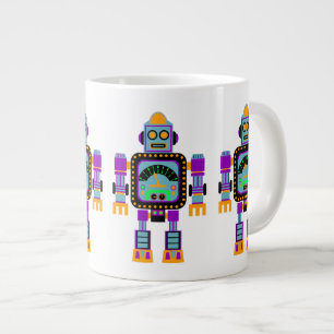 Tasse Géante Robot mignon coloré
