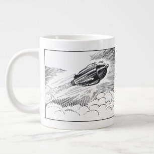 Tasse Géante Rocket de vaisseau spatial de science-fiction vint