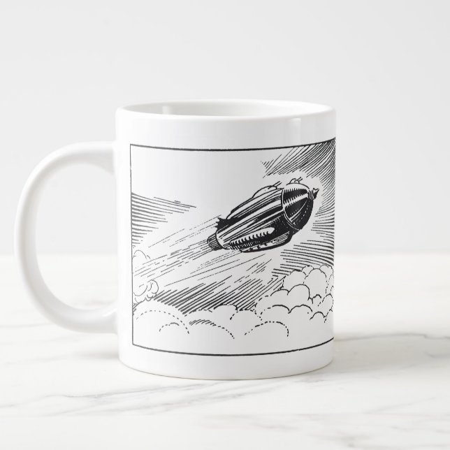 Tasse Géante Rocket de vaisseau spatial de science-fiction vint (Gauche)